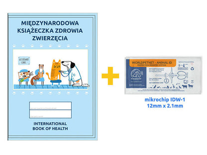 Mikrochip IDW-1 901 + książeczka zdrowia zwierzęcia - zestaw