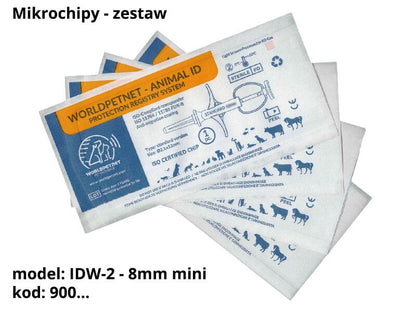 Strzykawka z mikrochipem RF-IDW-2 (kod 901) 8mmx1.4mm - zestaw 20 sztuk