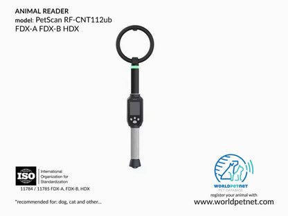 Czytnik mikrochipów PetScan RF-CNT112ub  11784/11785  FDX-B, FDX-A, HDX