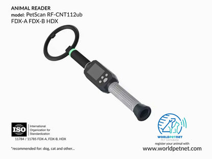 Czytnik mikrochipów PetScan RF-CNT112ub  11784/11785  FDX-B, FDX-A, HDX