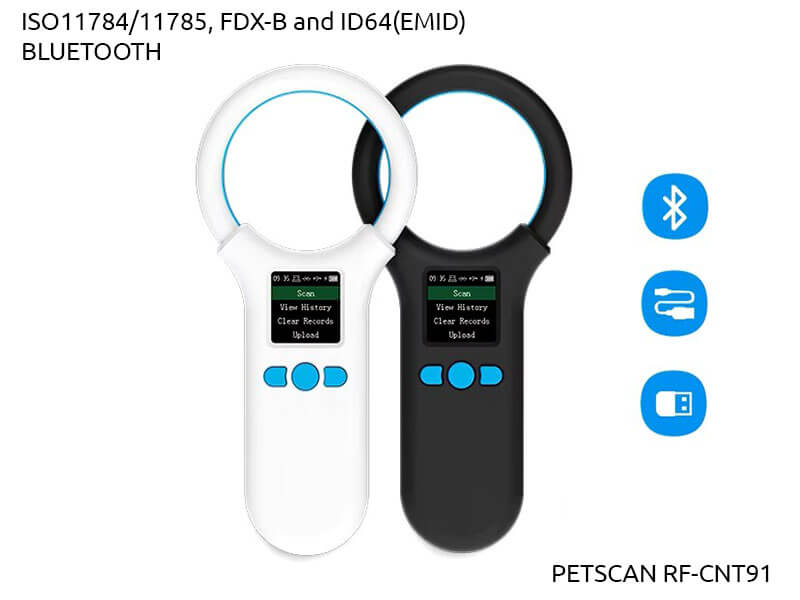 Czytnik do identyfikacji  zwierząt PetScan RF-CNT91-BIAŁY