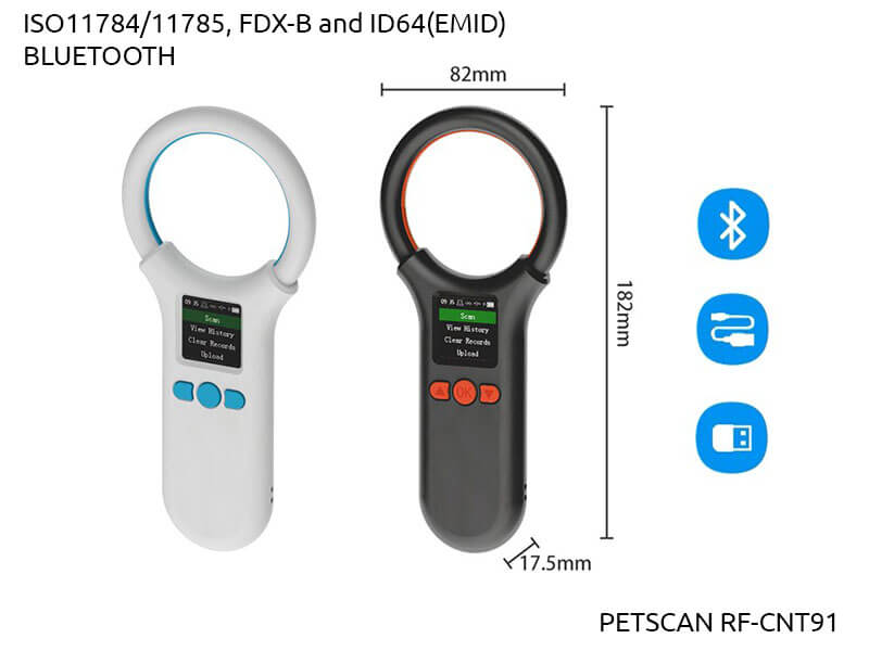 Czytnik do identyfikacji  zwierząt PetScan RF-CNT91-CZARNY