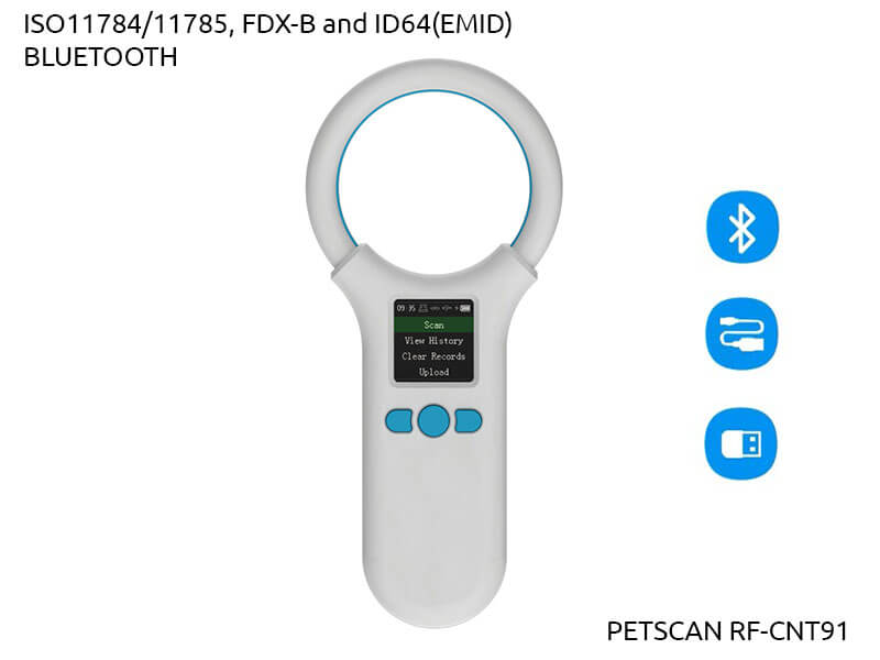 Czytnik do identyfikacji  zwierząt PetScan RF-CNT91-BIAŁY