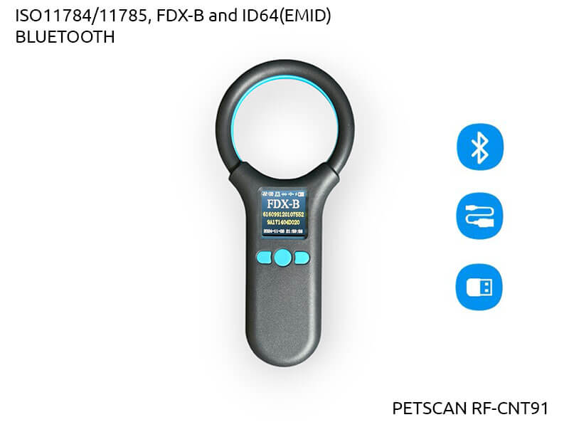 Czytnik do identyfikacji  zwierząt PetScan RF-CNT91-CZARNY