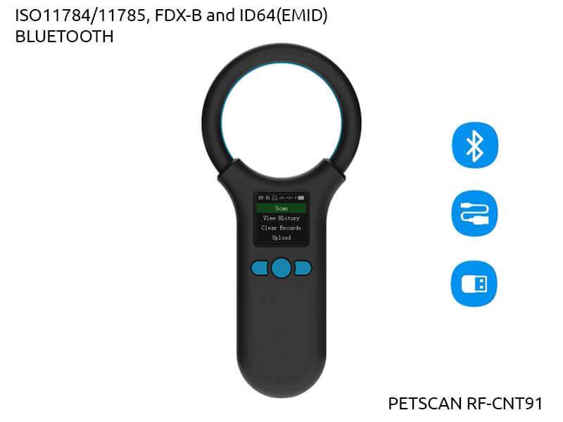 Czytnik do identyfikacji  zwierząt PetScan RF-CNT91-CZARNY