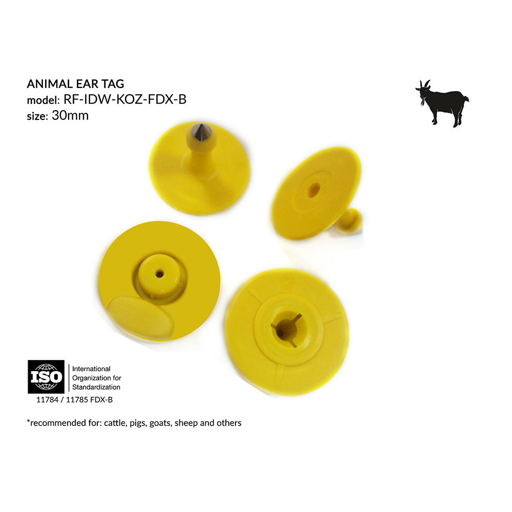 Kolczyk do elektronicznego znakowania RFID dla kóz FDX-B