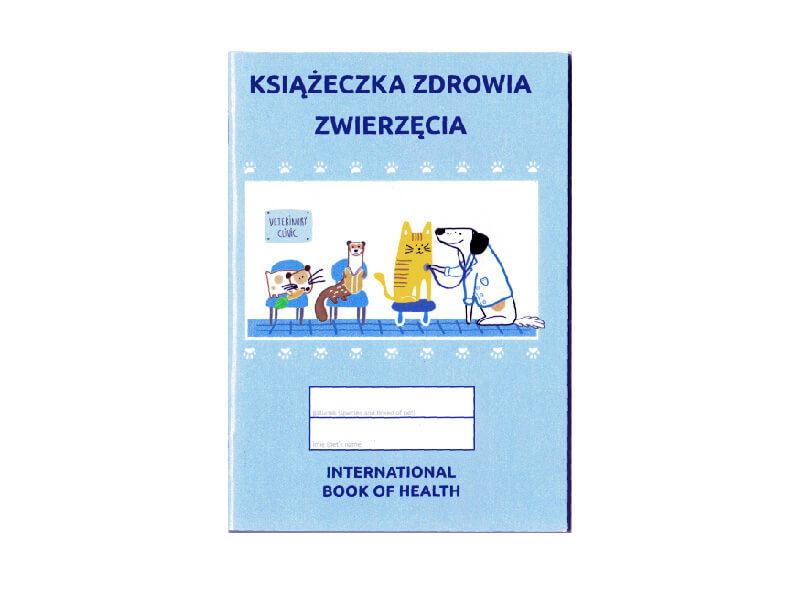 Międzynarodowa książeczka zdrowia psa i kota do każdego mikroczipa - RF-MKZ-V1