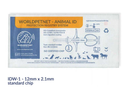 Mikrochip RF-IDW-1 (kod 616) 12mmx2.1mm STANDARD BYDŁO