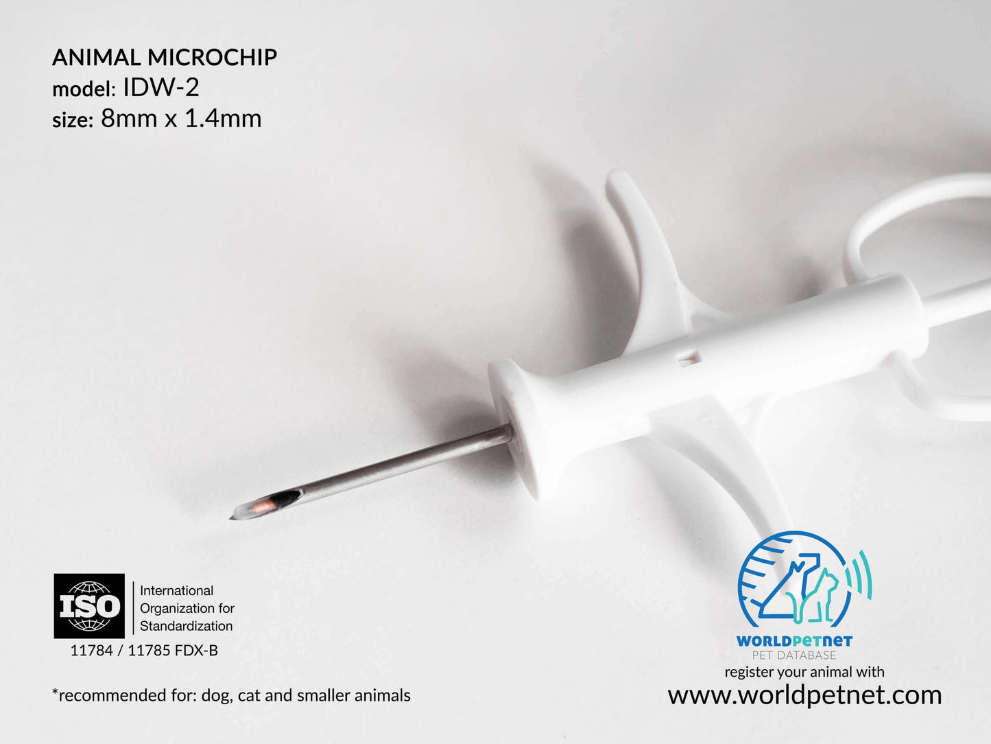 Strzykawka z mikrochipem RF-IDW-T-2 (kod 901) 8mmx1.4mm TermoCHIP