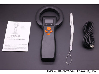 Czytnik mikrochipów PetScan RF-CNT104ub  11784/11785  FDX-B, FDX-A, HDX