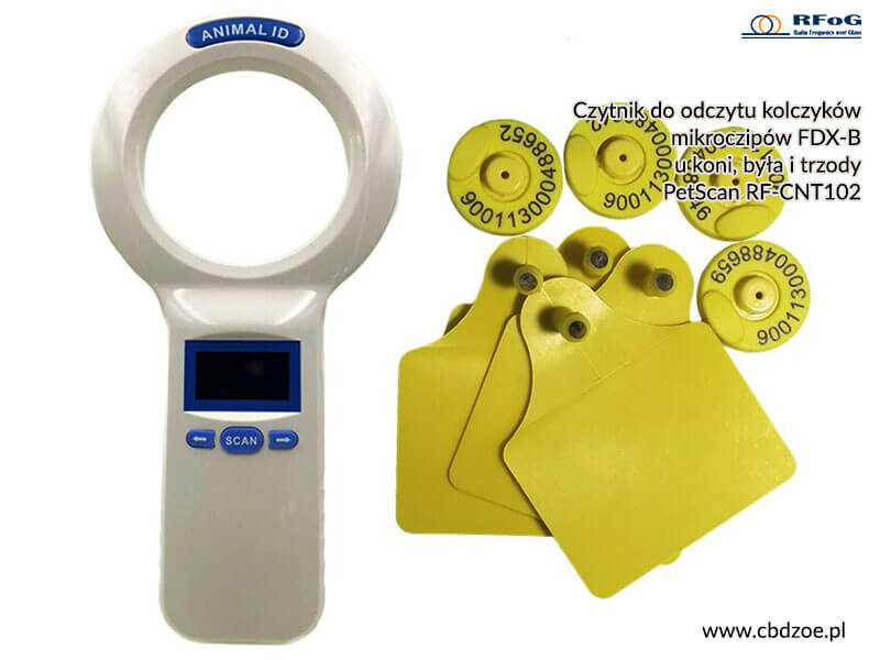 Czytnik mikrochipów PetScan RF-CNT102 FDX-B
