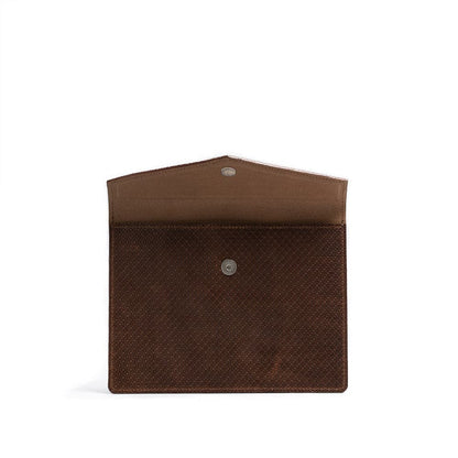 Leather Sleeve for iPad - Geometric Net